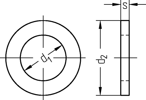 Passscheibe 20 x 28 x 0,5 mm