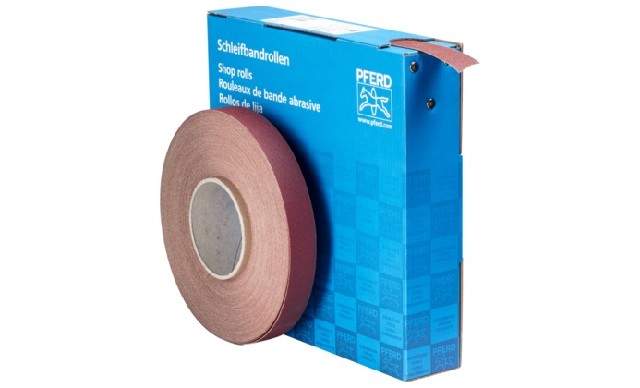 Schleifbandrollen 25 mm 50 m Korn 150