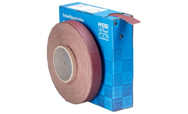 Schleifbandrollen 25 mm 50 m Korn 180
