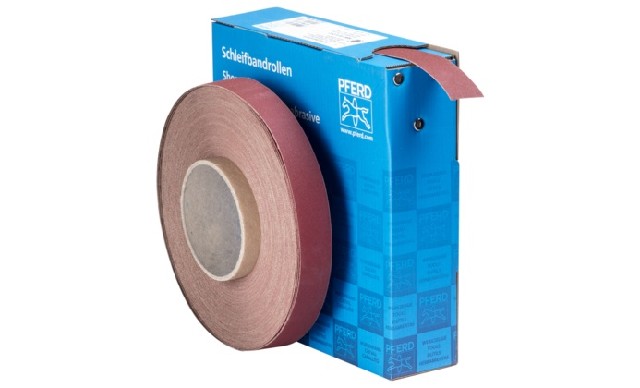 Schleifbandrollen 25 mm 50 m Korn 240