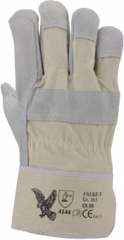 Rind-Spaltleder Handschuh verstärkt Gr. 11