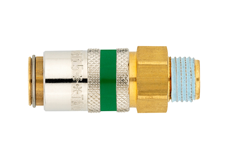 Einhandkupplung R 1/4" AG - Safe Lock