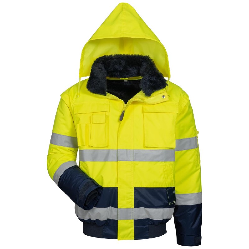 Warnschutz-Pilotjacke 4 in 1