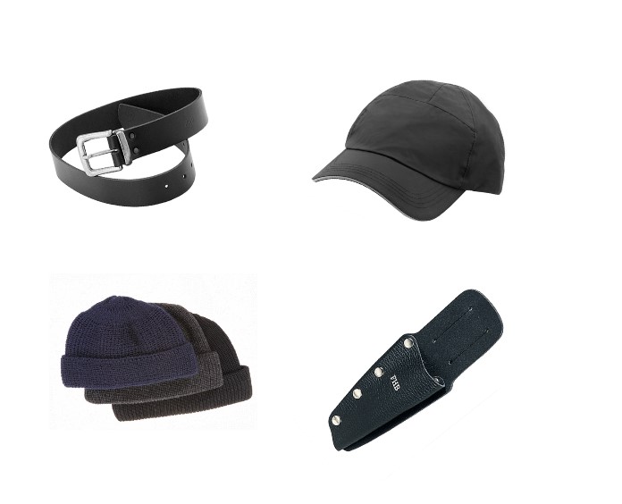 Zubehör (Kappen, Gürtel, Accessoires)