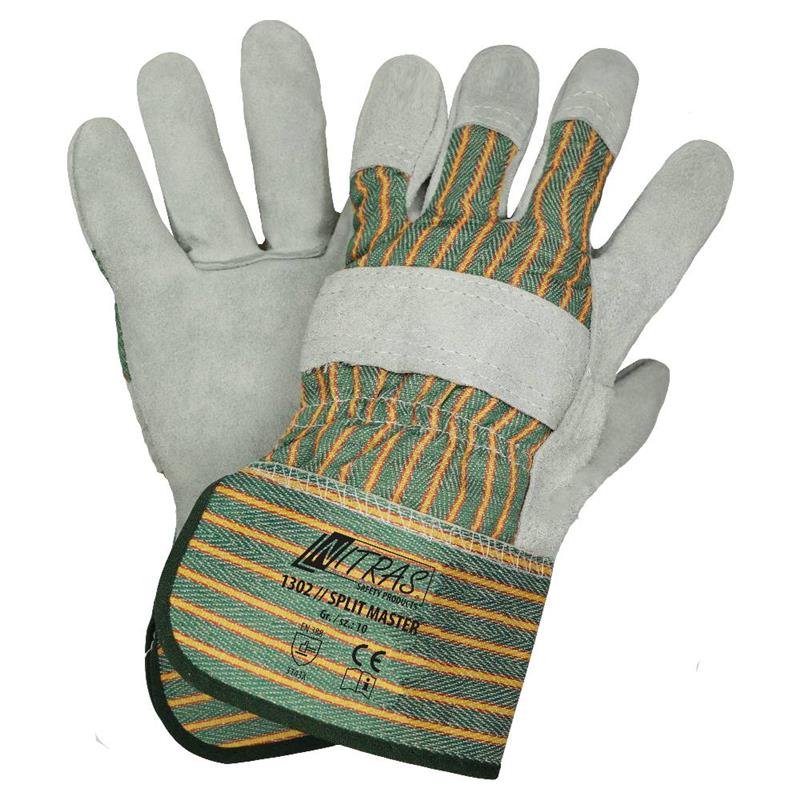 Handschuh Spaltleder Nitras Split Master, Gr. 8
