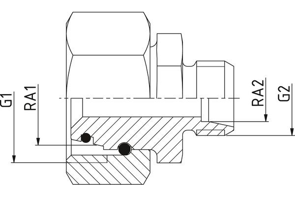 Verschraubung REDV 12/06 L 2