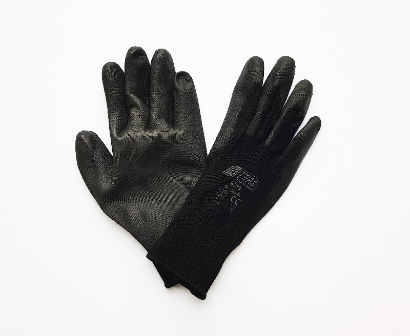 PU-Handschuhe schwarz
