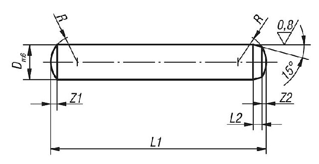 Zylinderstift (Passstift) gehärtet