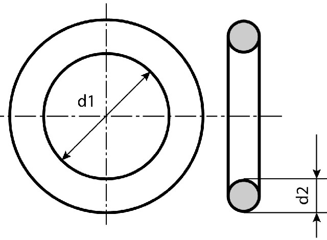 Viton-O-Ringe 3.5 x 1.0 mm    FKM 80